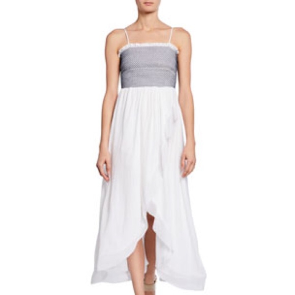 Ramy Brook white designer dress asymmetrical